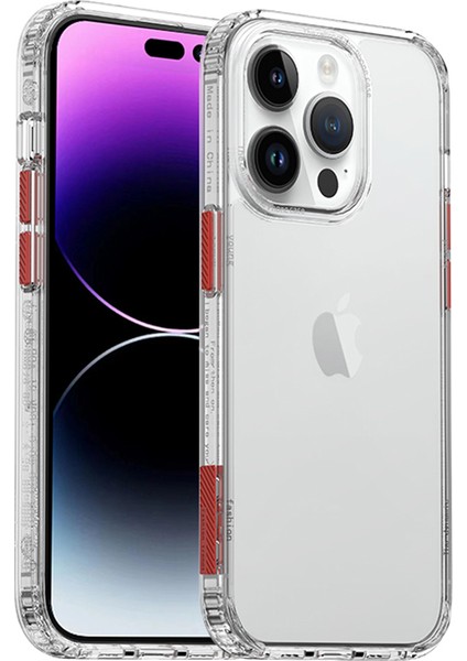 Iphone 15 Pro Four Corners Için Hava Çantası Cep Telefonu Şok Geçirmez Pc+Tpu Geri Şeffaf Telefon Kılıfı (Yurt Dışından)