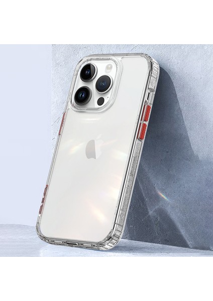 Iphone 15 Pro Four Corners Için Hava Çantası Cep Telefonu Şok Geçirmez Pc+Tpu Geri Şeffaf Telefon Kılıfı (Yurt Dışından)