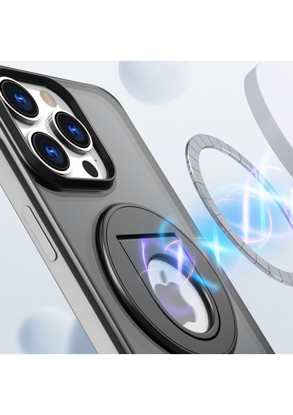 Iphone 15 Pro Koruyucu Çerçevesiz Tasarım Kickstand Manyetik Telefon Black Için Telefon Kılıfı (Yurt Dışından) fiyatları
