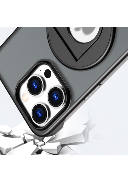 Iphone 15 Pro Koruyucu Çerçevesiz Tasarım Kickstand Manyetik Telefon Black Için Telefon Kılıfı (Yurt Dışından) modelleri