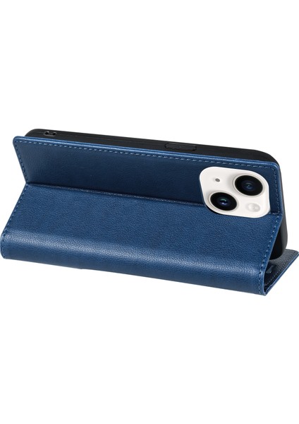 Iphone 15 Plus Artı Pu Deri Stand Kartı Sahibi Telefon Mavisi Telefon Kılıfı (Yurt Dışından) fiyatları
