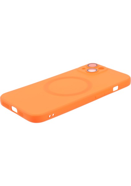 Iphone 13 Manyetik Telefon Kasası Için Anti Çizik Sıvı Silikon Kapağı ile Uyumlu Kamera Lens Koruyucusu Turun Telefon Kılıfı (Yurt Dışından) modelleri