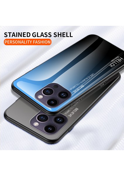 Iphone 15 Pro Max Gradyanlı Temperli Cam Pc+Tpu Anti Drop Telefon Sınıflandırıcı Pembe Mavi Telefon Kılıfı (Yurt Dışından) indirimleri