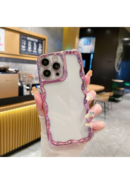 Iphone 15 Pro Electrolecating Için Tpu Şok Geçirmez Clear Cover Rose Pink Telefon Kılıfı (Yurt Dışından) fiyatları