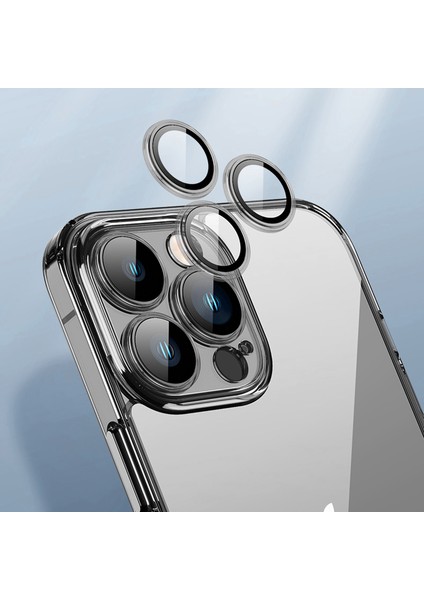 Iphone 15 Pro Shockproof Clear Case Tpu+Temperli Cam Ince Telefon Terazik Mavi Telefon Kılıfı (Yurt Dışından) fiyatları