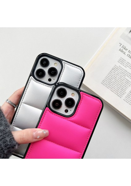 Iphone 15 Pro Max Case Down Down Ceket Dikiş Pu+Tpu+Pc Telefon White Telefon Kılıfı (Yurt Dışından) fiyatları