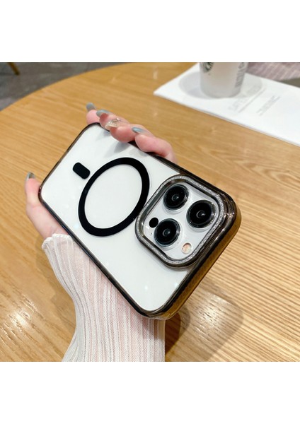 Iphone 15 Pro Max Case Tpu+Pc+Alüminyum Alaşım+Mıknatıs Yüzük Black ile Uyumlu Telefon Kılıfı (Yurt Dışından) fiyatları