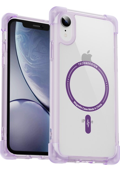 Aksesuarları Şeffaf Mor ile Uyumlu iPhone Xr Için Ysm Takviyeli Köşeler Serisi Telefon Kılıfı (Yurt Dışından)