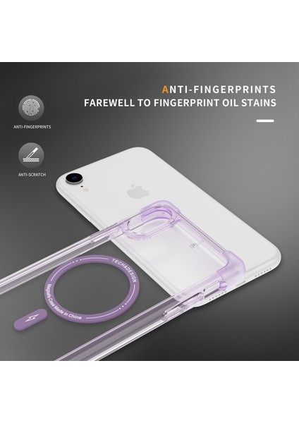 Aksesuarları Şeffaf Mor ile Uyumlu iPhone Xr Için Ysm Takviyeli Köşeler Serisi Telefon Kılıfı (Yurt Dışından) indirimleri