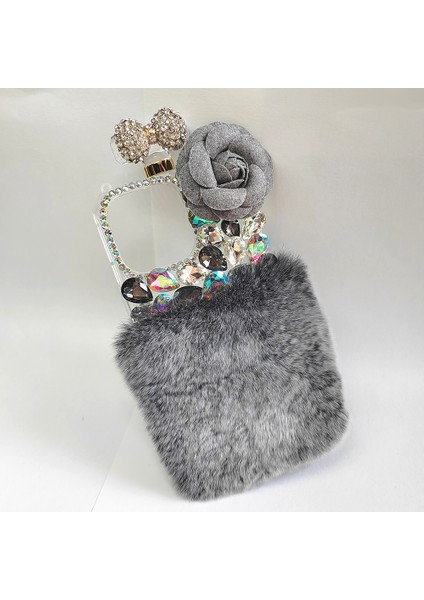 Iphone 15 Pro Max Case Soft Peluş+Sabit Pc Anti Cratch Cep Telefonu Grey Telefon Kılıfı (Yurt Dışından) fiyatları