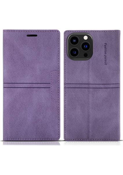 Iphone 15 Pro Max Pu Deri Stand Koruyucu Telefon Kapalı Için Cület Telefisi Kavramı Telefon Kılıfı (Yurt Dışından)