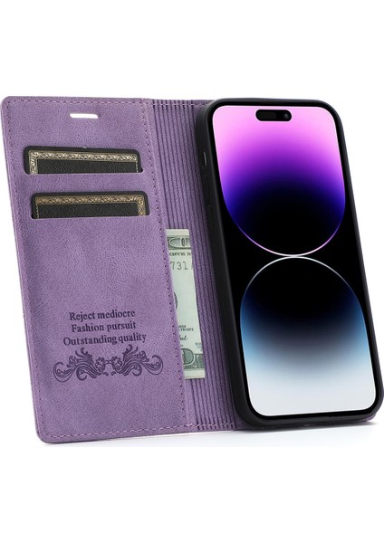 Iphone 15 Pro Max Pu Deri Stand Koruyucu Telefon Kapalı Için Cület Telefisi Kavramı Telefon Kılıfı (Yurt Dışından) fiyatları
