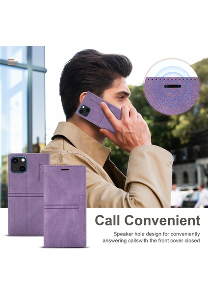Iphone 15 Pro Max Pu Deri Stand Koruyucu Telefon Kapalı Için Cület Telefisi Kavramı Telefon Kılıfı (Yurt Dışından) fırsatları