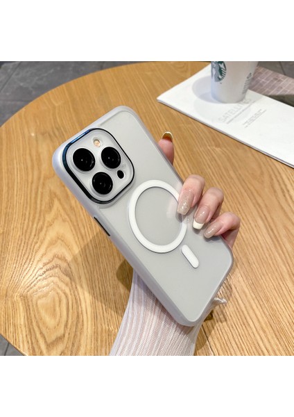 Iphone 15 Pro Max Için Tövbe Tasarlamalı Beyazla Uyumlu Tpu+Pc Telefon Kılıfı (Yurt Dışından)