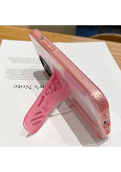 Iphone 15 Kickstand Manyetik Çift Katman Pc+Tpu Koruyucu Telefon Pembe Telefon Kılıfı (Yurt Dışından) fiyatları