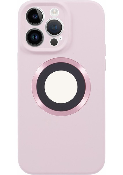 Iphone 15 Pro Koruyucu Logosu Için Anti Drop Silikon+Pc Pink ile Uyumlu Telefon Kılıfı (Yurt Dışından)