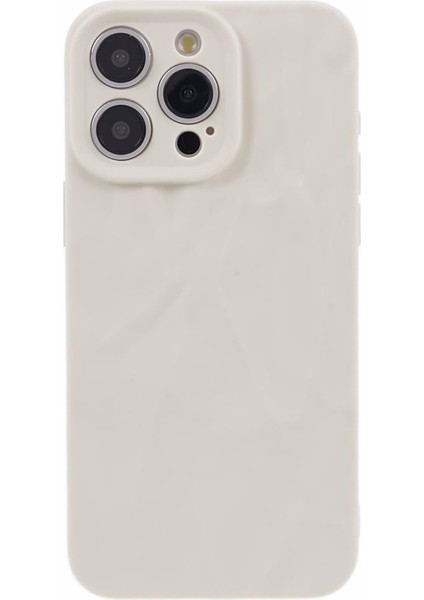 Iphone 13 Pro 6.1 Inç Tpu Kasası Kaydırılmak Için 3D Kırışmış Düzensiz Beyaz Telefon Kılıfı (Yurt Dışından) fiyatları