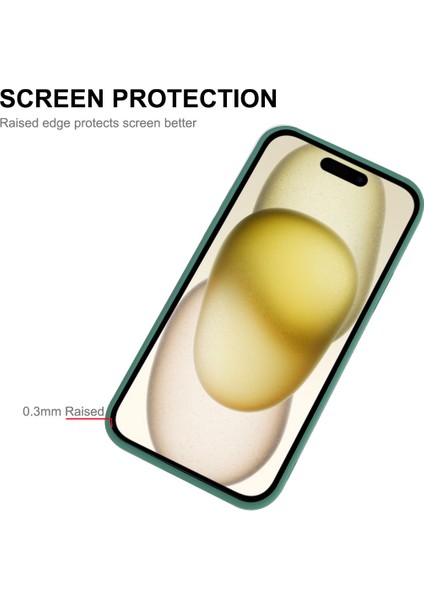 Iphone 15 Plus Hassas Kesim Bump Profili Sıvı Silikon Blackish Telefon Kılıfı (Yurt Dışından) fırsatları