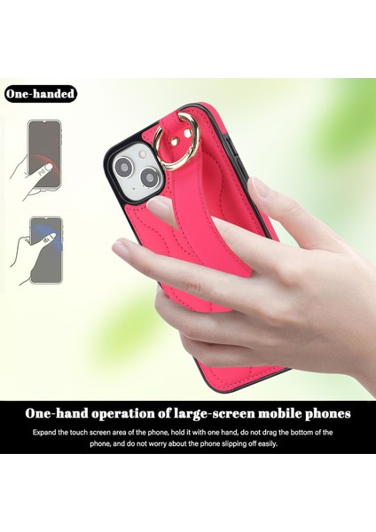 iPhone 14 Plus Içincep Telefonu Vaka Deseni Şok Geçirmez Pu+Tpu Bilekliği Gül Telefon Kılıfı (Yurt Dışından) fiyatları