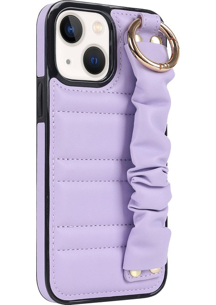 Iphone 13 Mini Yüzüğü Kickstand Pu Deri+Tpu Cep Telefonu Ları Telefon Kılıfı (Yurt Dışından)