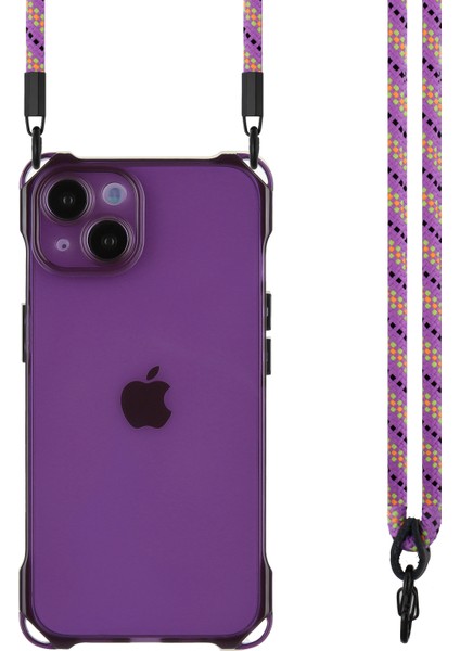 Iphone 13 6.1 Inç Kasa Için Omuz Askılı Mor ile Tpu Telefon Koruyucusu Telefon Kılıfı (Yurt Dışından) fiyatları