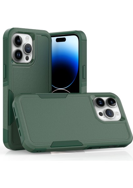 Iphone 15 Pro Max Mappy Telefon Geri Pc+Tpu Bırak Koruma Case Dark Telefon Kılıfı (Yurt Dışından)