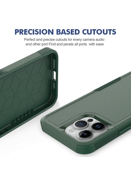 Iphone 15 Pro Max Mappy Telefon Geri Pc+Tpu Bırak Koruma Case Dark Telefon Kılıfı (Yurt Dışından)