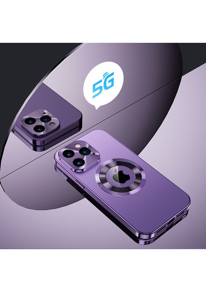 Iphone 14 Pro Max Alumınum Alümü Frame Ile Ilgili Temizleme Kullanım Krapı+Temiz Cam+Pc Arka Mavi Telefon Kılıfı (Yurt Dışından)