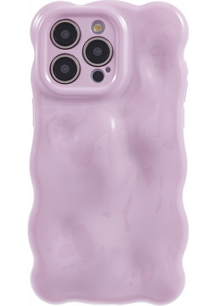 Iphone 15 Pro Phone Case Anti Cratch Wavy Edge Tpu Işığı Mor Için Telefon Kılıfı (Yurt Dışından) fiyatları