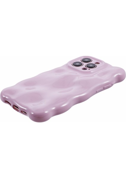 Iphone 15 Pro Phone Case Anti Cratch Wavy Edge Tpu Işığı Mor Için Telefon Kılıfı (Yurt Dışından) modelleri