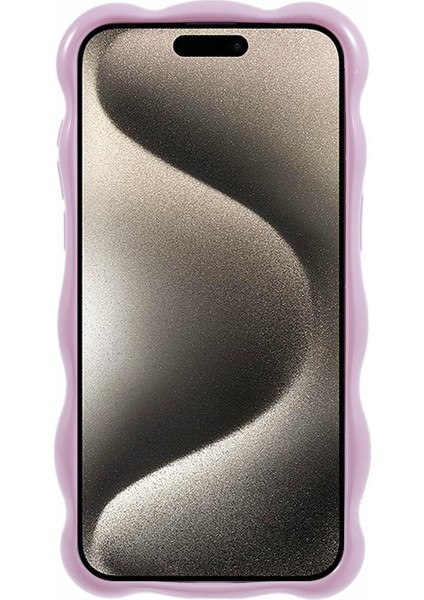 Iphone 15 Pro Phone Case Anti Cratch Wavy Edge Tpu Işığı Mor Için Telefon Kılıfı (Yurt Dışından) indirimleri