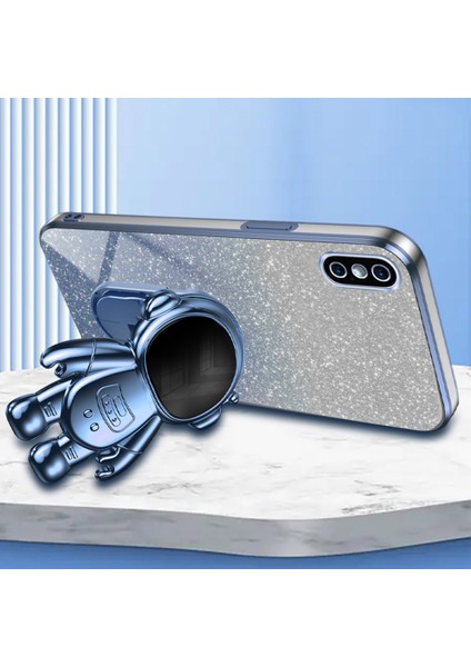 Iphone Xs Max Ksimum 6,5 Inç Kasa Şok Geçirmez Pc+Tpu Kickstand Telefon Geri Kabuk Mavi Telefon Kılıfı (Yurt Dışından) modelleri