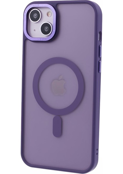 Iphone 14 Plus Için Mat Terregent Mat Tepe Telefon Dark Mor ile Uyumlu Telefon Kılıfı (Yurt Dışından)