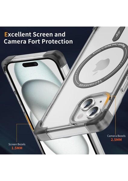 Iphone 15 Plus Için Ysm Takviyeli Köşeler Serisi Plus Base Big Arka Lens Deliği Anti Drop Kapağı Tövdeli Siyah ile Uyumlu Telefon Kılıfı (Yurt Dışından) indirimleri