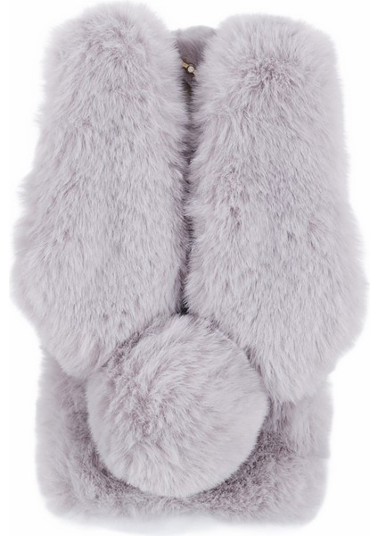 Iphone 15 Fluffy Bunny Kulak Esnek Tpu Koruyucu Telefon Işık Gri Telefon Kılıfı (Yurt Dışından) fiyatları