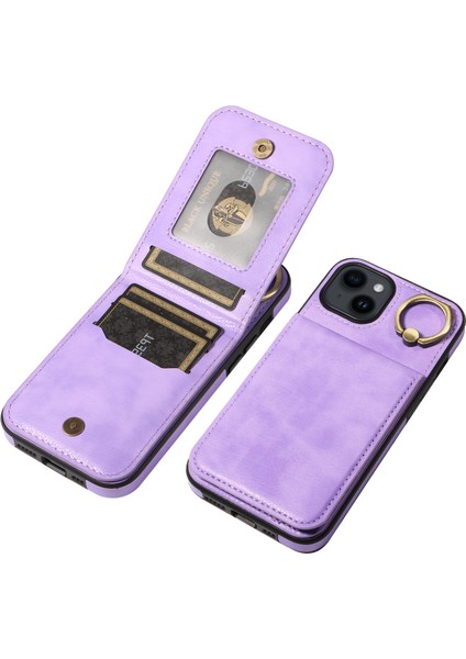 iPhone 14 Plus Içinplus Kasa Şok Geçirmez Pu Deri+Tpu Telefon Morası Telefon Kılıfı (Yurt Dışından) modelleri