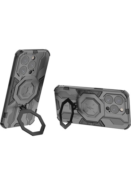 Iphone 15 Pro Max Telefon Yüzük Tutucu Kickstand Koruyucu Case Black Için Telefon Kılıfı (Yurt Dışından) fiyatları