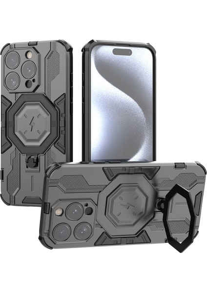 Iphone 15 Pro Max Telefon Yüzük Tutucu Kickstand Koruyucu Case Black Için Telefon Kılıfı (Yurt Dışından) indirimleri