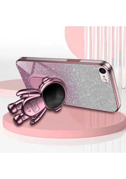 Iphone 6 Için 4.7 Inç/6s 4.7 Inç/7 4.7 Inç/8 4.7 Inç/se (2022)/SE (2020) Kasa Parıltılı Toz Astronot Pc+Tpu Koruyucu Pembe Telefon Kılıfı (Yurt Dışından) modelleri