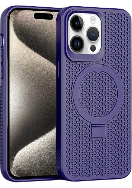 Iphone 15 Pro Isı Dispidasyonu Için Ka Tpu Kasa Kickstand Manyetik Koruyucu Telefon Morası Telefon Kılıfı (Yurt Dışından)