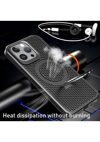 Iphone 15 Pro Isı Dispidasyonu Için Ka Tpu Kasa Kickstand Manyetik Koruyucu Telefon Morası Telefon Kılıfı (Yurt Dışından) indirimleri