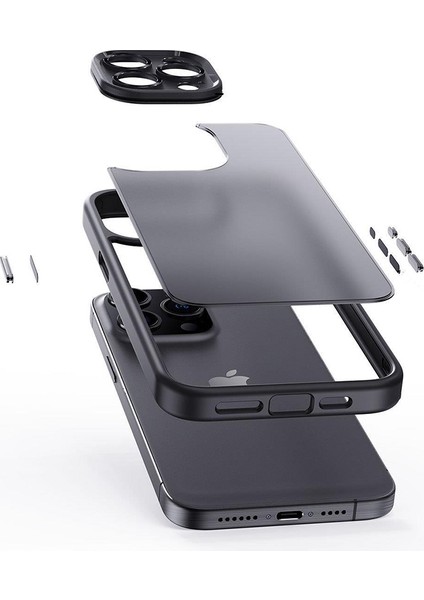 Iphone 15 Pro Için Hassas Lens Kesimi Tpu+Pc Anti Çizelge Anti Cep Telefonu Black Telefon Kılıfı (Yurt Dışından) fiyatları