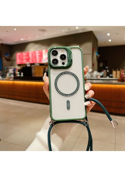 Pc+Tpu Kickstand Kapağı, iPhone 15 Pro Case Şok Geçirmez Midnight ile Uyumlu Telefon Kılıfı (Yurt Dışından)