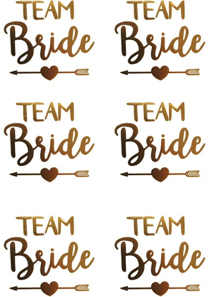 Team Bride Arrow Geçici Dövme