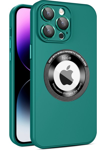 Iphone 15 Pro Pc+Tpu Mat Cam Lens Film Koruyucu Yeşili ile Uyumlu Telefon Kılıfı (Yurt Dışından)