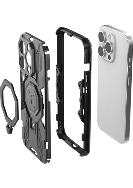 Iphone 14 Pro Cover Kickstand Pc+Tpu Bırak Koruyucu Telefon Vaka Yeşil Telefon Kılıfı (Yurt Dışından) fiyatları