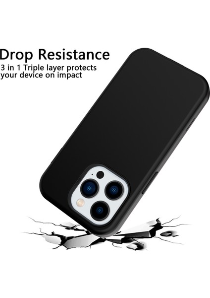 Iphone 15 Pro Case Tutkicken Tpu+Pc Karşı Parçalı Anti Freeprint Telefon Black Telefon Kılıfı (Yurt Dışından) fırsatları
