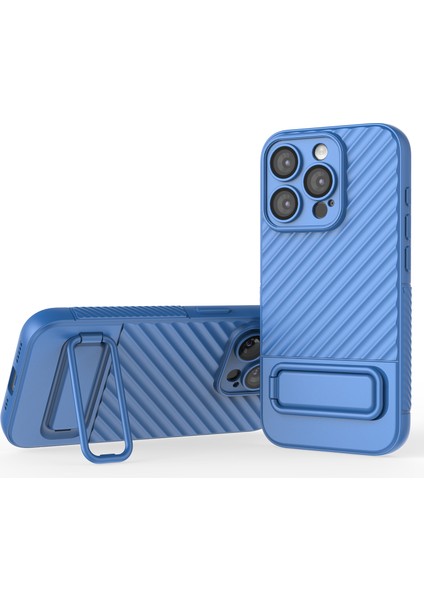 Iphone 15 Pro Max Anti Cratch Cep Telefonu Için Cilt Touch Kickstand Yumuşak Tpu Case Baby Telefon Kılıfı (Yurt Dışından)