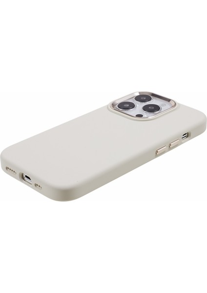 Iphone 14 Pro Max Alüminyum Alaşım Kamera Çerçevesi Sıvı Silikon+Pc Telefon Vaka Antique Beyaz Telefon Kılıfı (Yurt Dışından) fırsatları