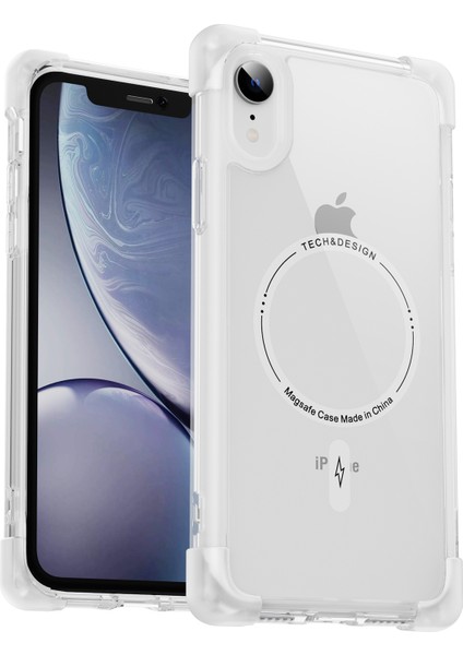 Aksesuarlar Tövbe Beyaz ile Uyumlu iPhone Xr Için Ysm Takviyeli Köşeler Serisi Telefon Kılıfı (Yurt Dışından)